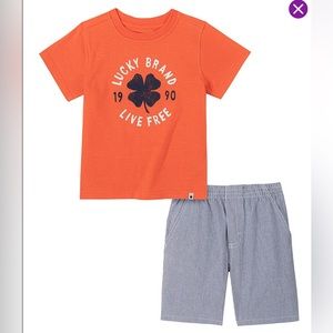 Boys Lucky Brand T-Shirt and Shorts